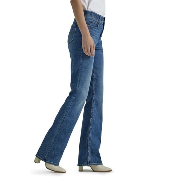 Lee Women's Ultra Lux Comfort with Flex Motion Bootcut Jean, 12 Long Tall - Picture 3 of 6